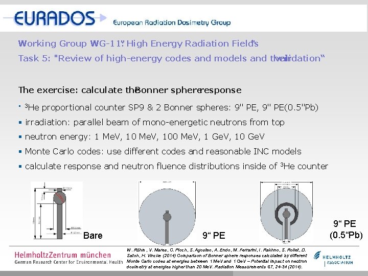 Working Group WG-11: " High Energy Radiation Fields " Task 5: "Review of high-energy