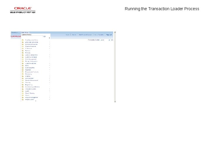 Running the Transaction Loader Process 