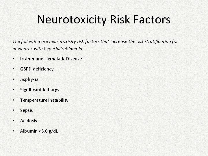 Neonatal Jaundice March 2015 Pediatric Continuity Clinic Curriculum