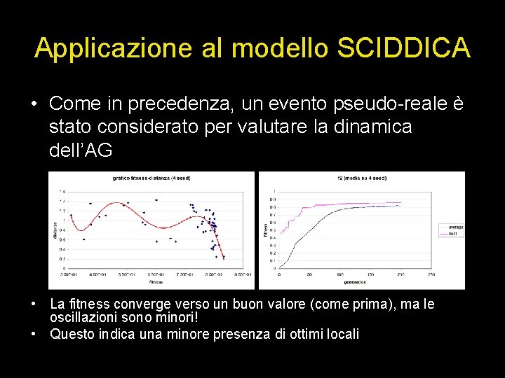 Applicazione al modello SCIDDICA • Come in precedenza, un evento pseudo-reale è stato considerato