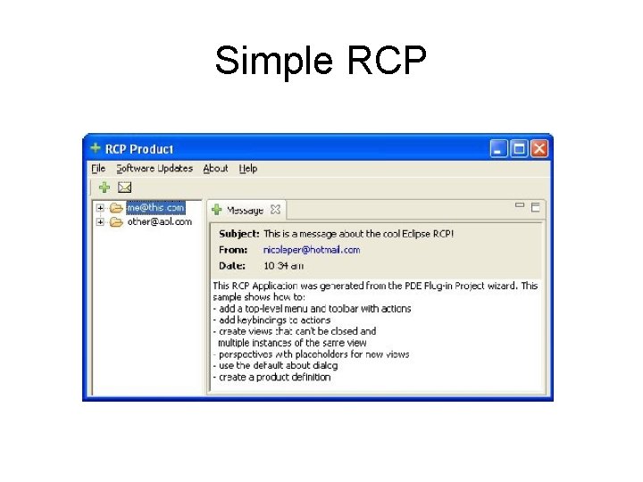 Simple RCP 