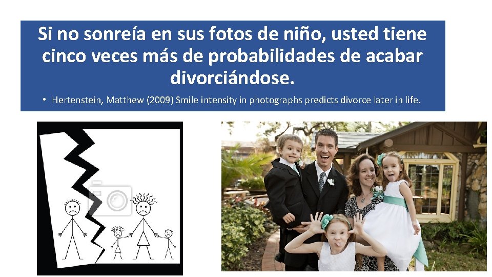 Si no sonreía en sus fotos de niño, usted tiene cinco veces más de