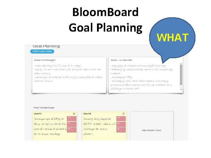 Bloom. Board Goal Planning WHAT Bloom. Board Goal Planning WHAT