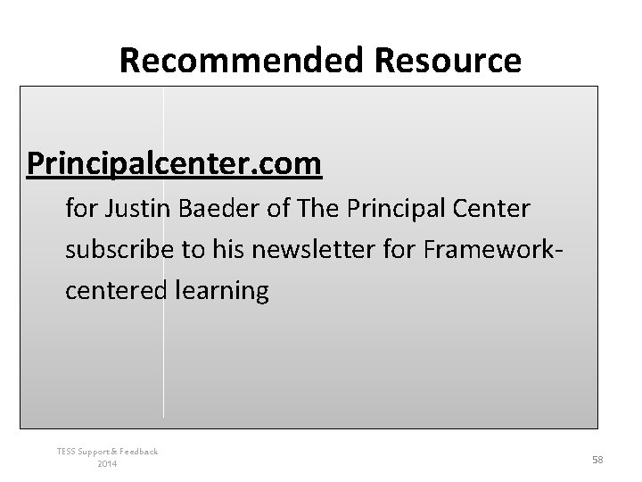 Recommended Resource Principalcenter. com for Justin Baeder of The Principal Center subscribe to his Recommended Resource Principalcenter. com for Justin Baeder of The Principal Center subscribe to his