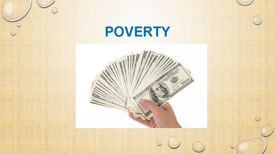 POVERTY 