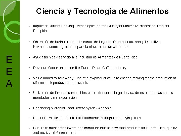 Ciencia y Tecnología de Alimentos • Impact of Current Packing Technologies on the Quality