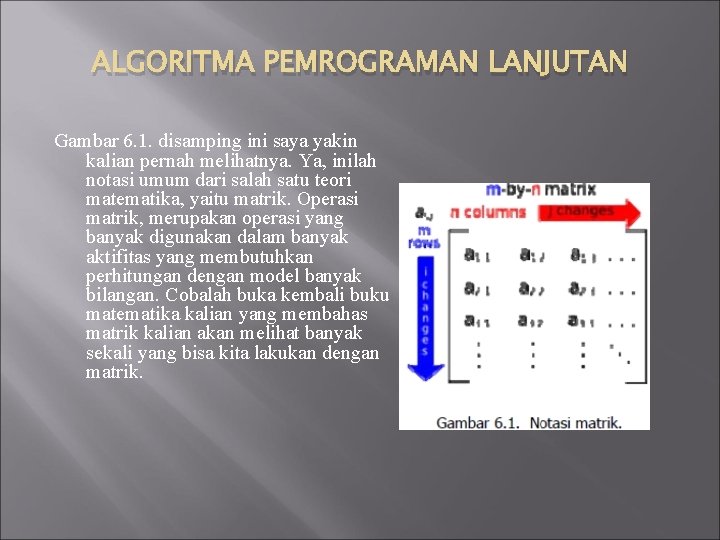 ALGORITMA PEMROGRAMAN LANJUTAN Gambar 6. 1. disamping ini saya yakin kalian pernah melihatnya. Ya,