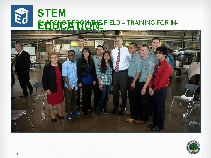 STEM SNAPSHOT FROM THE FIELD – TRAINING FOR INEDUCATION: DEMAND CAREERS 7 