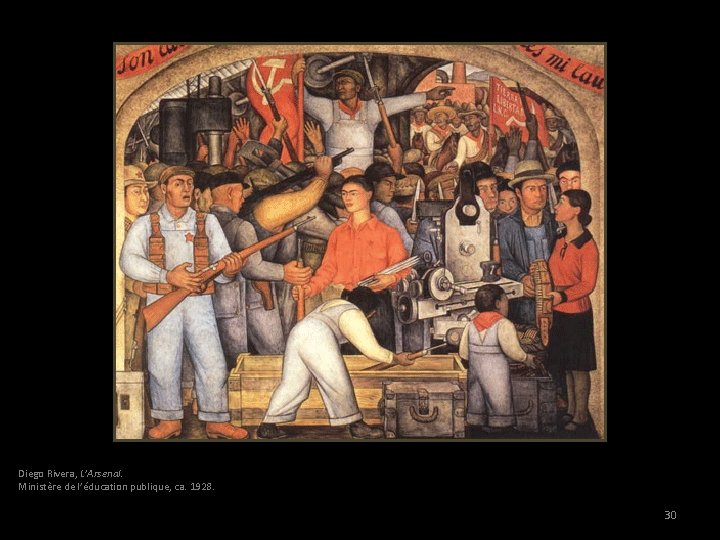 Diego Rivera, L’Arsenal. Ministère de l’éducation publique, ca. 1928. 30 