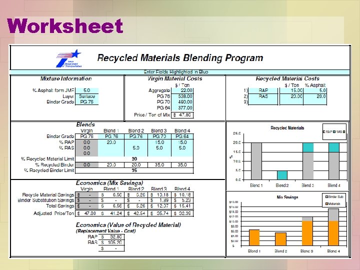 Worksheet 