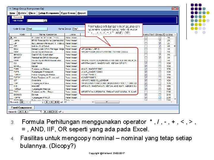 3. 4. Formula Perhitungan menggunakan operator * , / , - , + ,