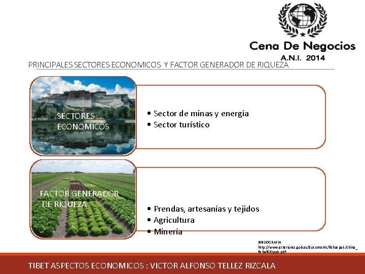 PRINCIPALES SECTORES ECONOMICOS Y FACTOR GENERADOR DE RIQUEZA SECTORES ECONOMICOS FACTOR GENERADOR Maquinaria eléctrica