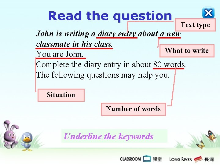 Read the question Text type John is writing a diary entry about a new Read the question Text type John is writing a diary entry about a new