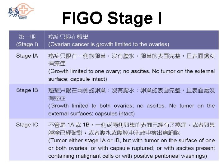 FIGO Stage I 
