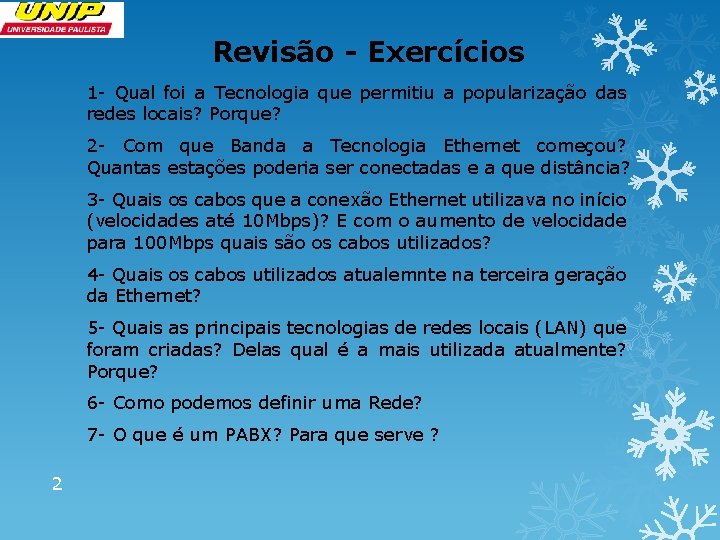 Revisão - Exercícios 1 - Qual foi a Tecnologia que permitiu a popularização das