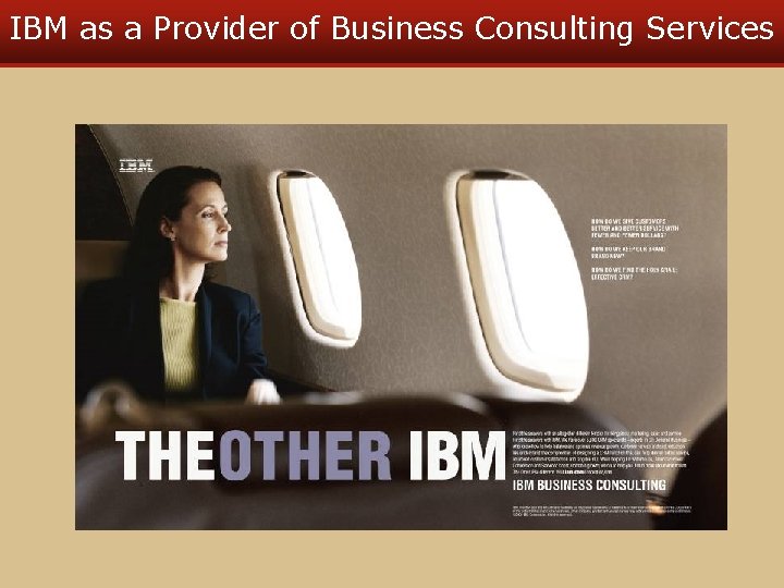 IBM as a Provider of Business Consulting Services 