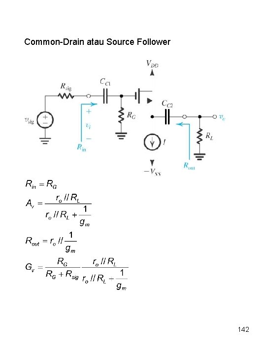 Common-Drain atau Source Follower 142 