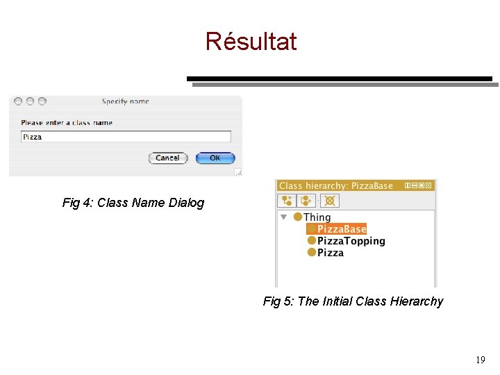 Résultat Fig 4: Class Name Dialog Fig 5: The Initial Class Hierarchy 19 