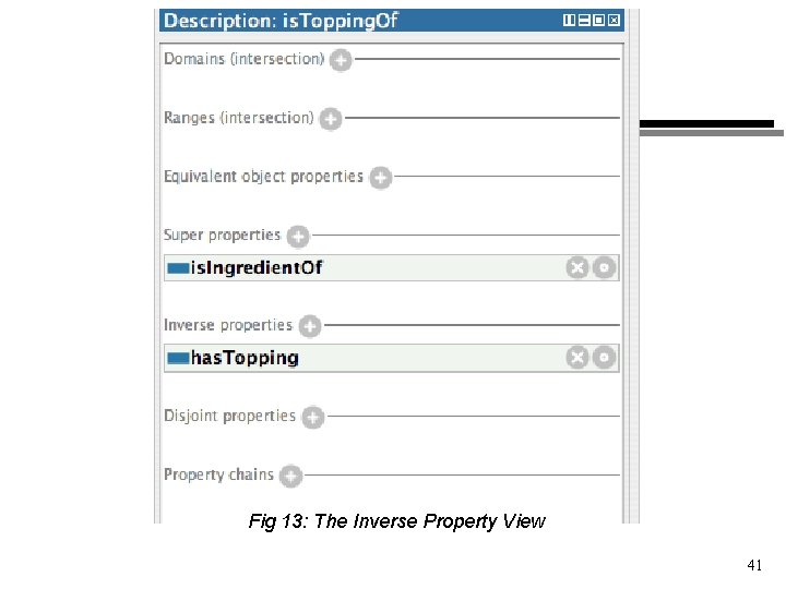 Fig 13: The Inverse Property View 41 