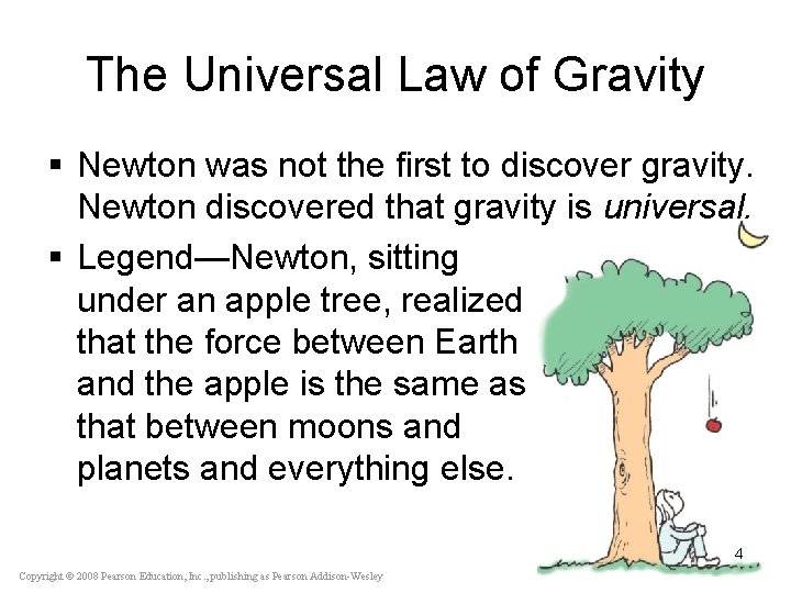 The Universal Law of Gravity § Newton was not the first to discover gravity.