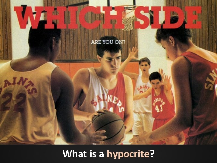 What is a hypocrite? What is a hypocrite?