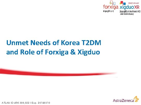 Unmet Needs of Korea T 2 DM and Role of Forxiga & Xigduo ATLAS