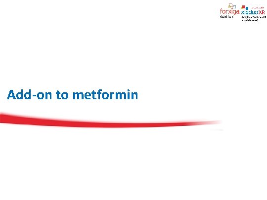 Add-on to metformin 