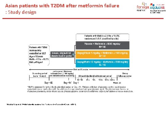 Asian patients with T 2 DM after metformin failure : Study design Wenying Yang,