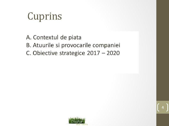 Cuprins 4 