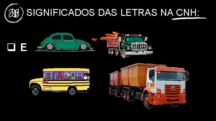 SIGNIFICADOS DAS LETRAS NA CNH: q. E 