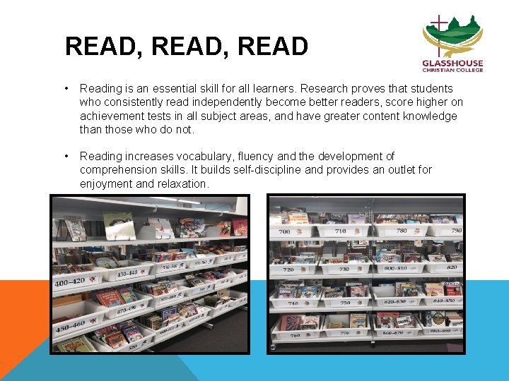 READ, READ • Reading is an essential skill for all learners. Research proves that