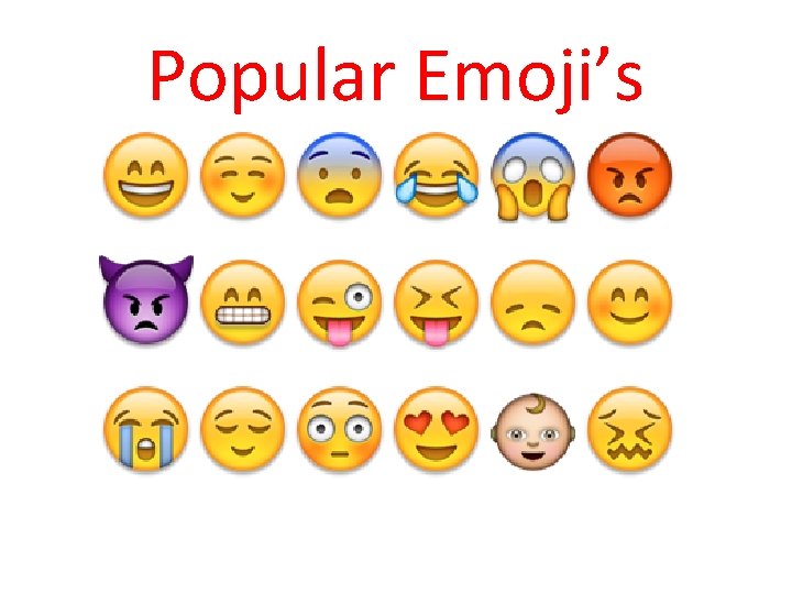Popular Emoji’s 