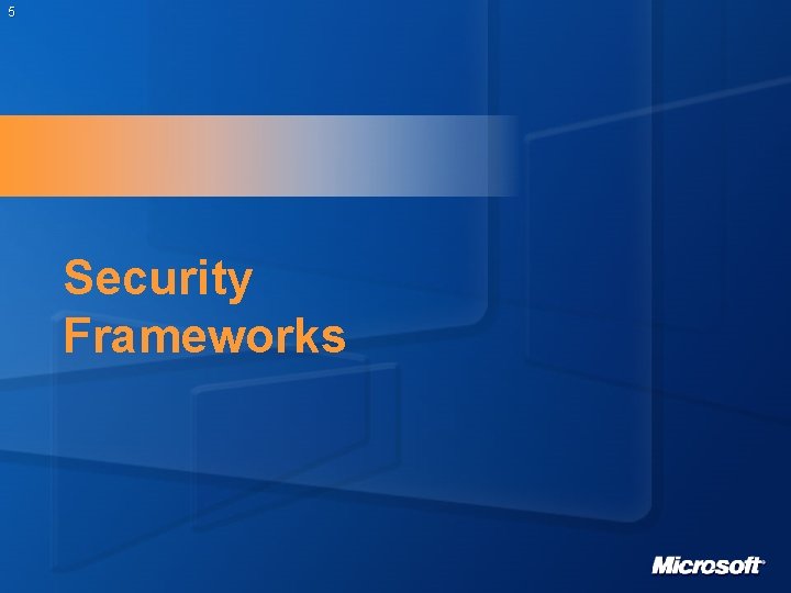 5 Security Frameworks 