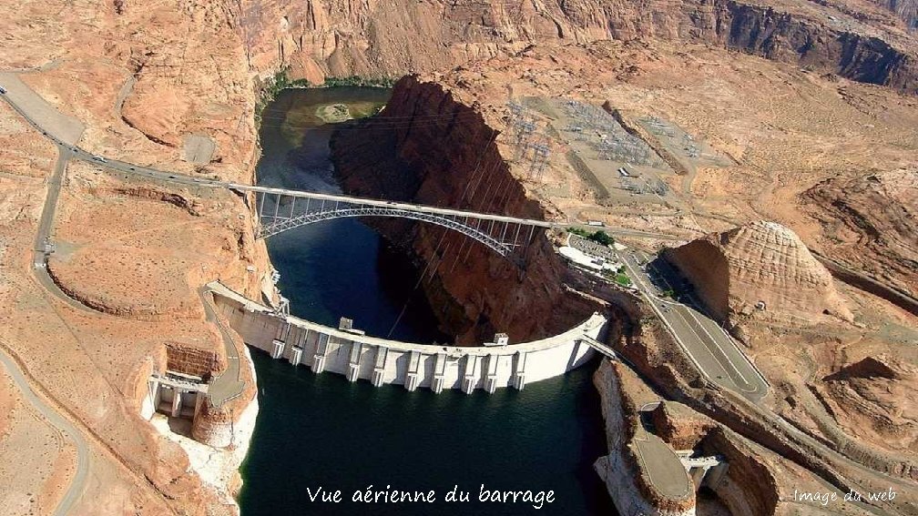 Vue aérienne du barrage Image du web 