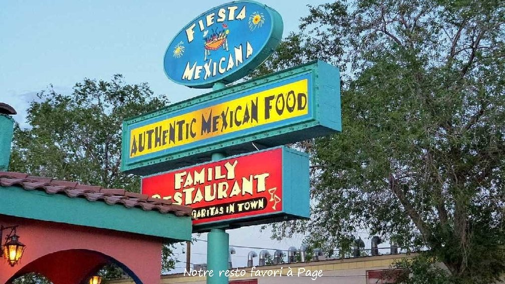 Notre resto favori à Page 