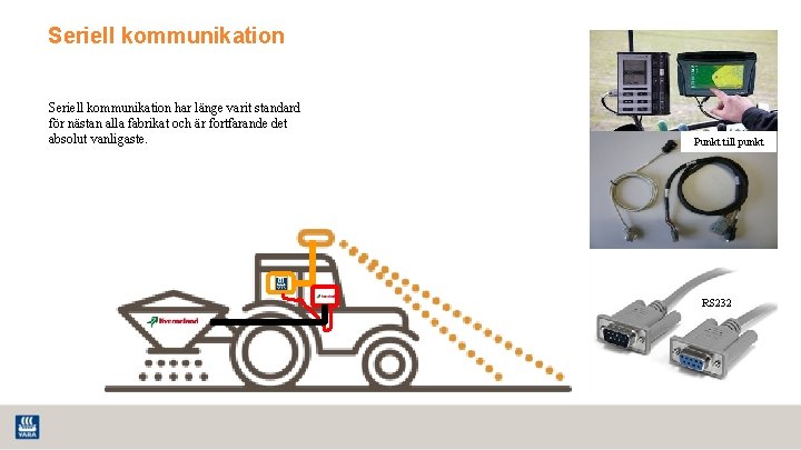 Seriell kommunikation har länge varit standard för nästan alla fabrikat och är fortfarande det