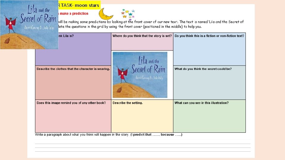 MONDAY STARTER TASK- moon stars MONDAY STARTER TASK- moon stars