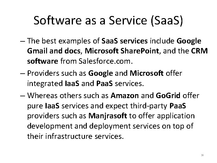 Software as a Service (Saa. S) – The best examples of Saa. S services