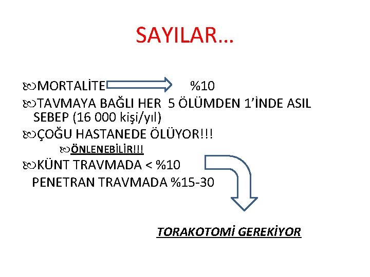 SAYILAR… MORTALİTE %10 TAVMAYA BAĞLI HER 5 ÖLÜMDEN 1’İNDE ASIL SEBEP (16 000 kişi/yıl)