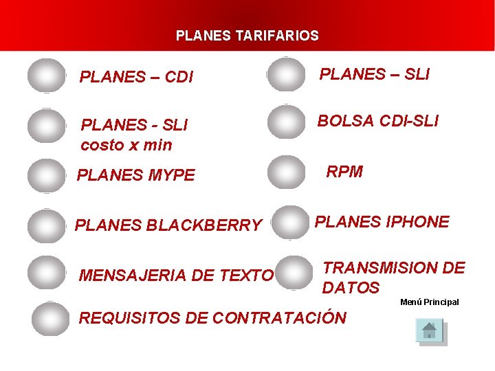 RPM - RED PRIVADAPLANES MOVIL (TARIFARIOS CLARO) PLANES – CDI PLANES – SLI PLANES