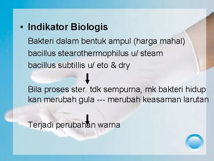  • Indikator Biologis Bakteri dalam bentuk ampul (harga mahal) bacillus stearothermophilus u/ steam