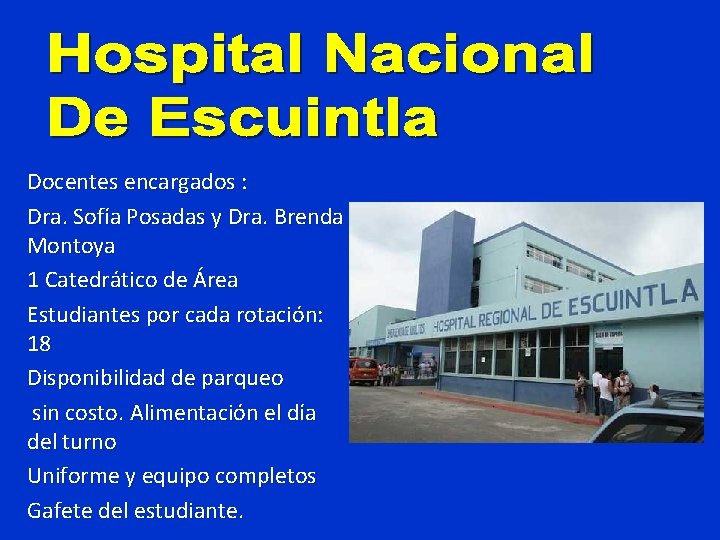 Docentes encargados : Dra. Sofía Posadas y Dra. Brenda Montoya 1 Catedrático de Área