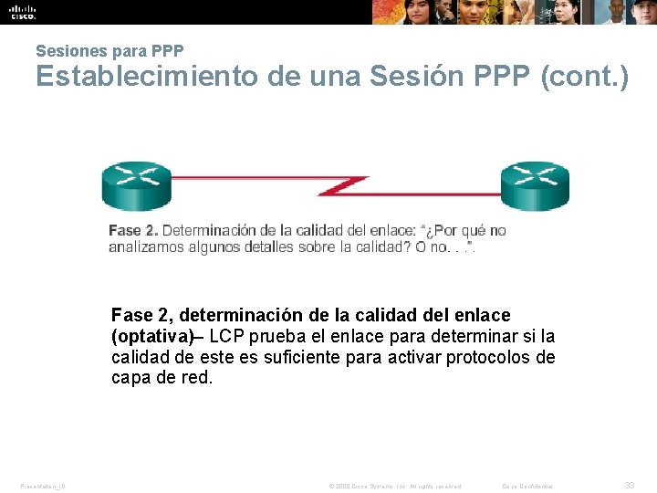 Sesiones para PPP Establecimiento de una Sesión PPP (cont. ) Fase 2, determinación de