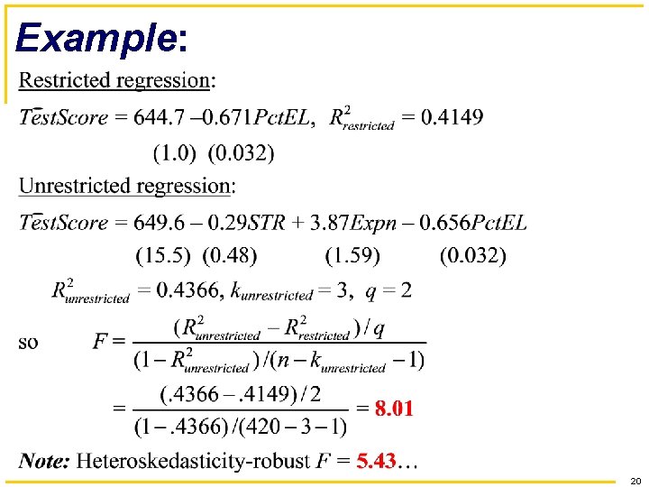 Example: 20 