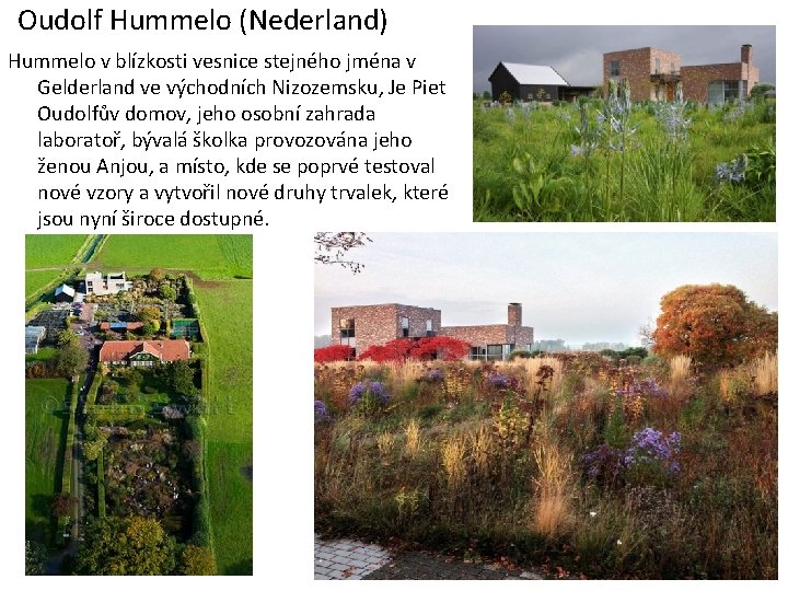 Oudolf Hummelo (Nederland) Hummelo v blízkosti vesnice stejného jména v Gelderland ve východních Nizozemsku,