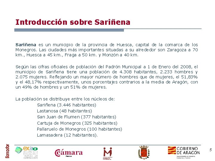 Introducción sobre Sariñena es un municipio de la provincia de Huesca, capital de la