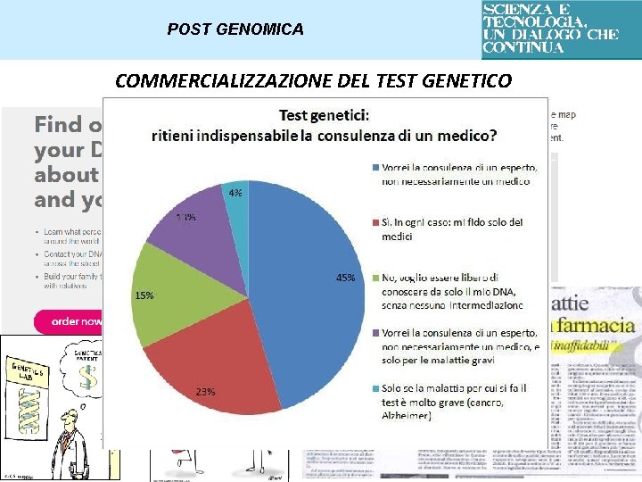 POST GENOMICA COMMERCIALIZZAZIONE DEL TEST GENETICO 