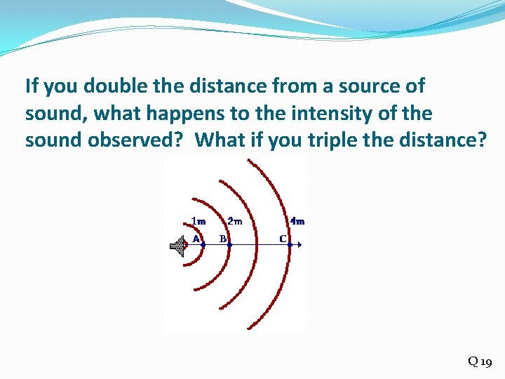 If you double the distance from a source of sound, what happens to the