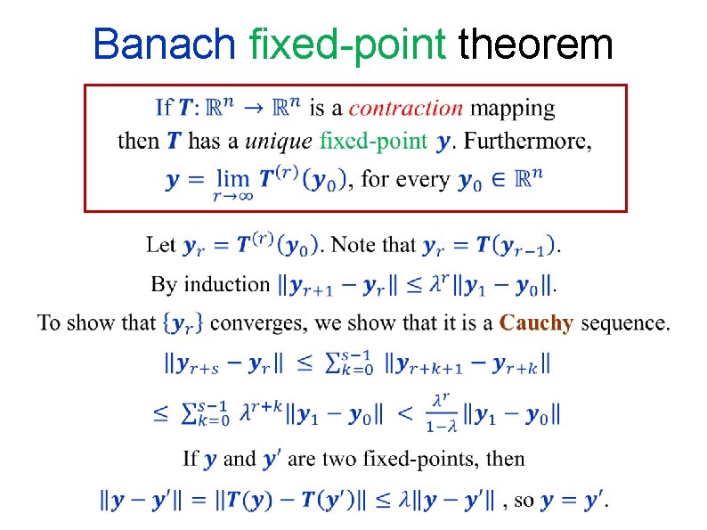 Banach fixed-point theorem 