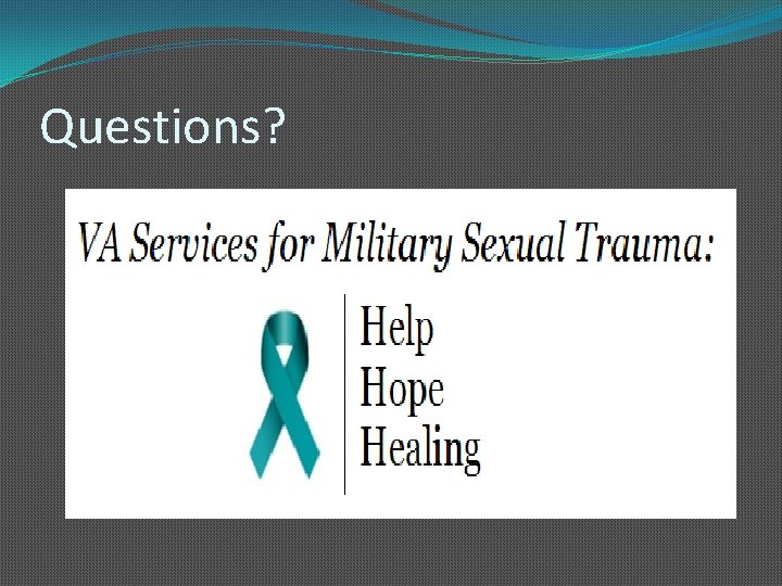 Questions? 